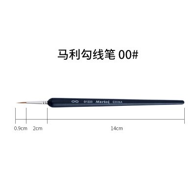 9 stuks make-up tekenpen kwasten fijn handgeschilderd dun haaklijn pen nylon kwast acryl verfpen kunstbenodigdheden: 00