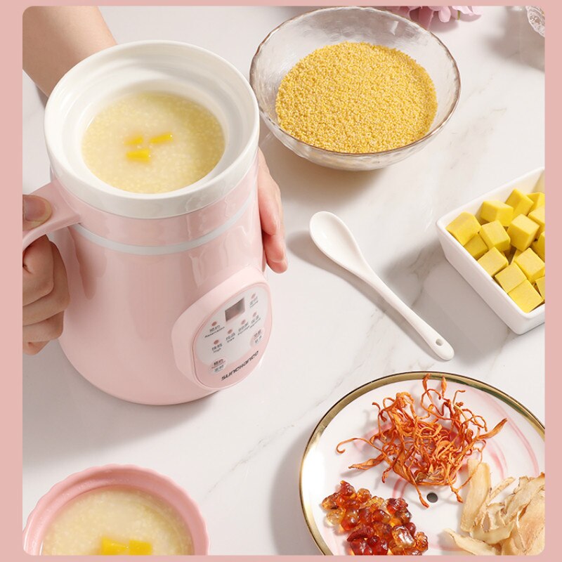 Electric heating cup multifunctional small mini health cup portable 1 person 2 office electric stew electric cooking cup porridg