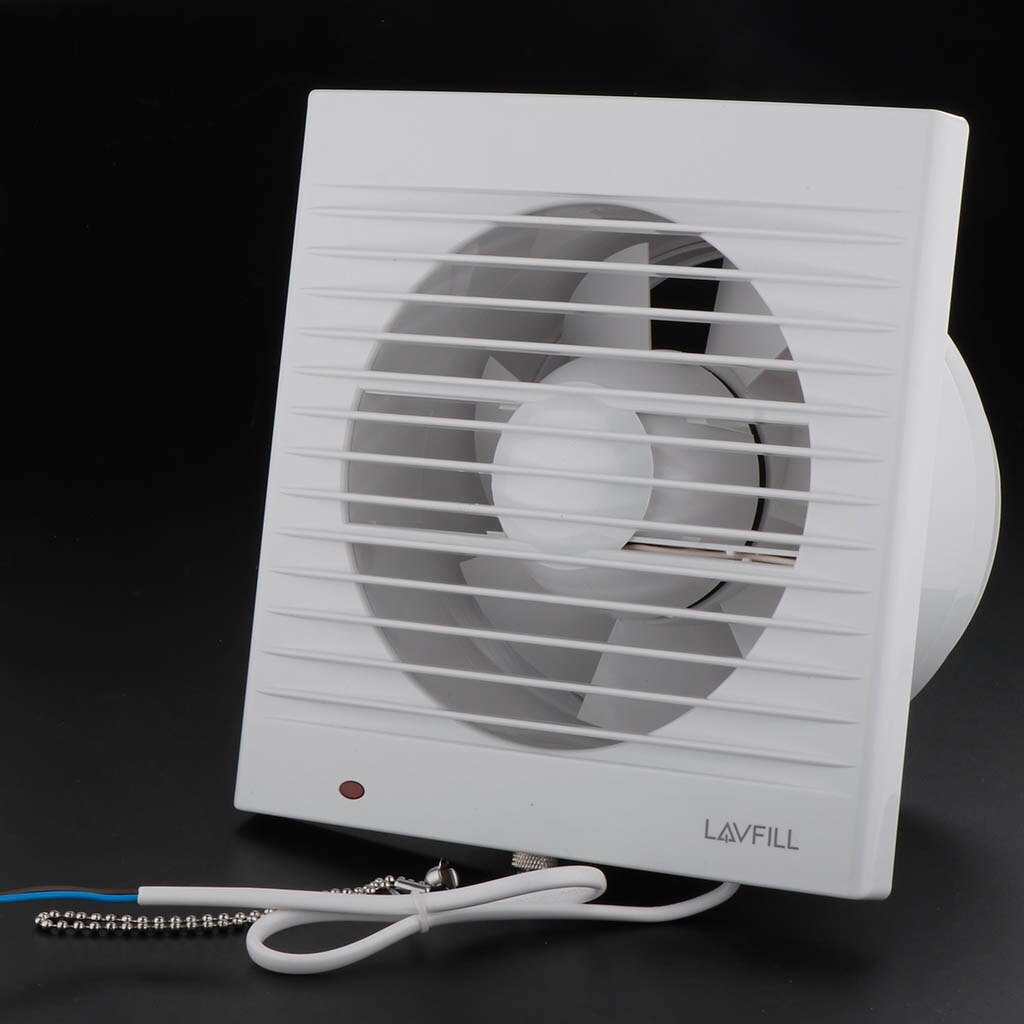 HVAC System Exhaust Fan Air Ventilation Flow Blower Booster 6'' Bath Shower, Easy Install, Wall Mounted,Ceiling