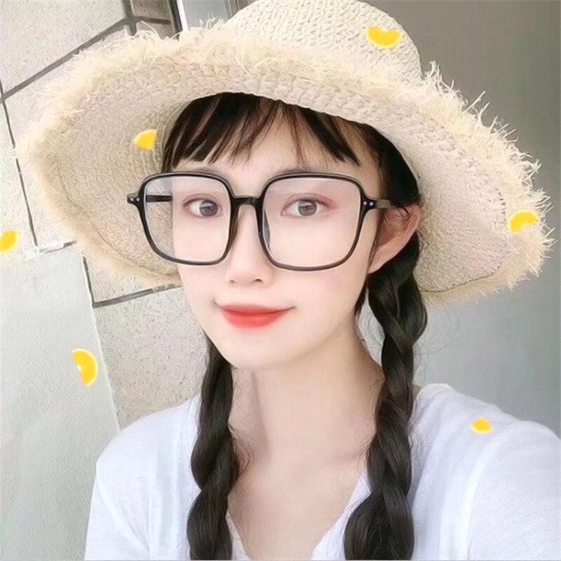 Anti Blue Light Block Glasses Square Eyeglasses Women Optical Frame Transparent Female Eyewear Men Filter Reduces Male