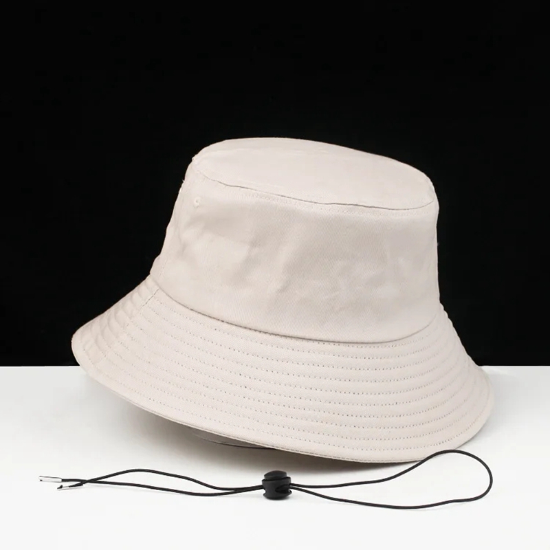 Sombrero de cubo de algodón 100% de , gorras de sol de verano para mujer, gorra Boonie de talla grande, sombrero grande de Panamá, sombreros de pescador de gran tamaño para hombre