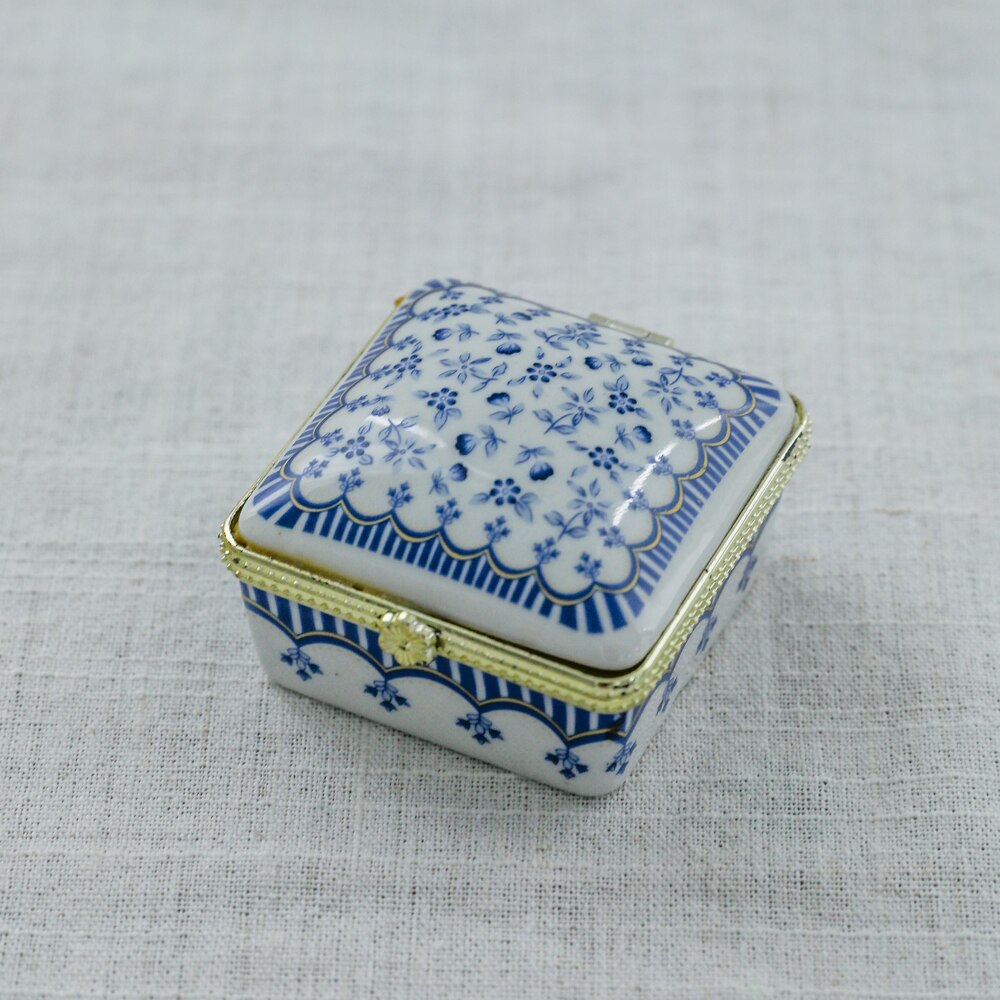 ceramic jewelry box healing system retro ceramic Ornaments box jewelry box necklace storage box cosmetic store CL101506