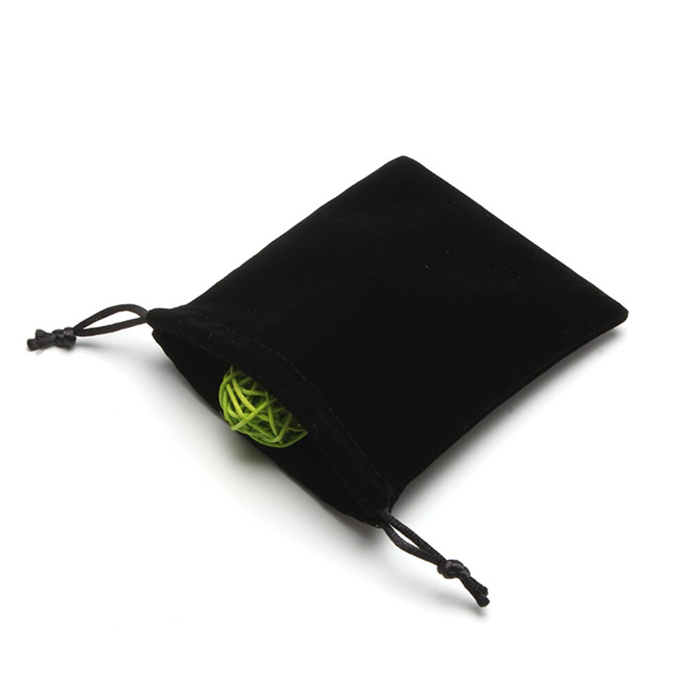 25 szt. Czarna aksamitna, zamykana na sznurek woreczki robić pakowania biżuterii torby na prezenty robić pakowania artykuły na przyjęcie urodzinowe
