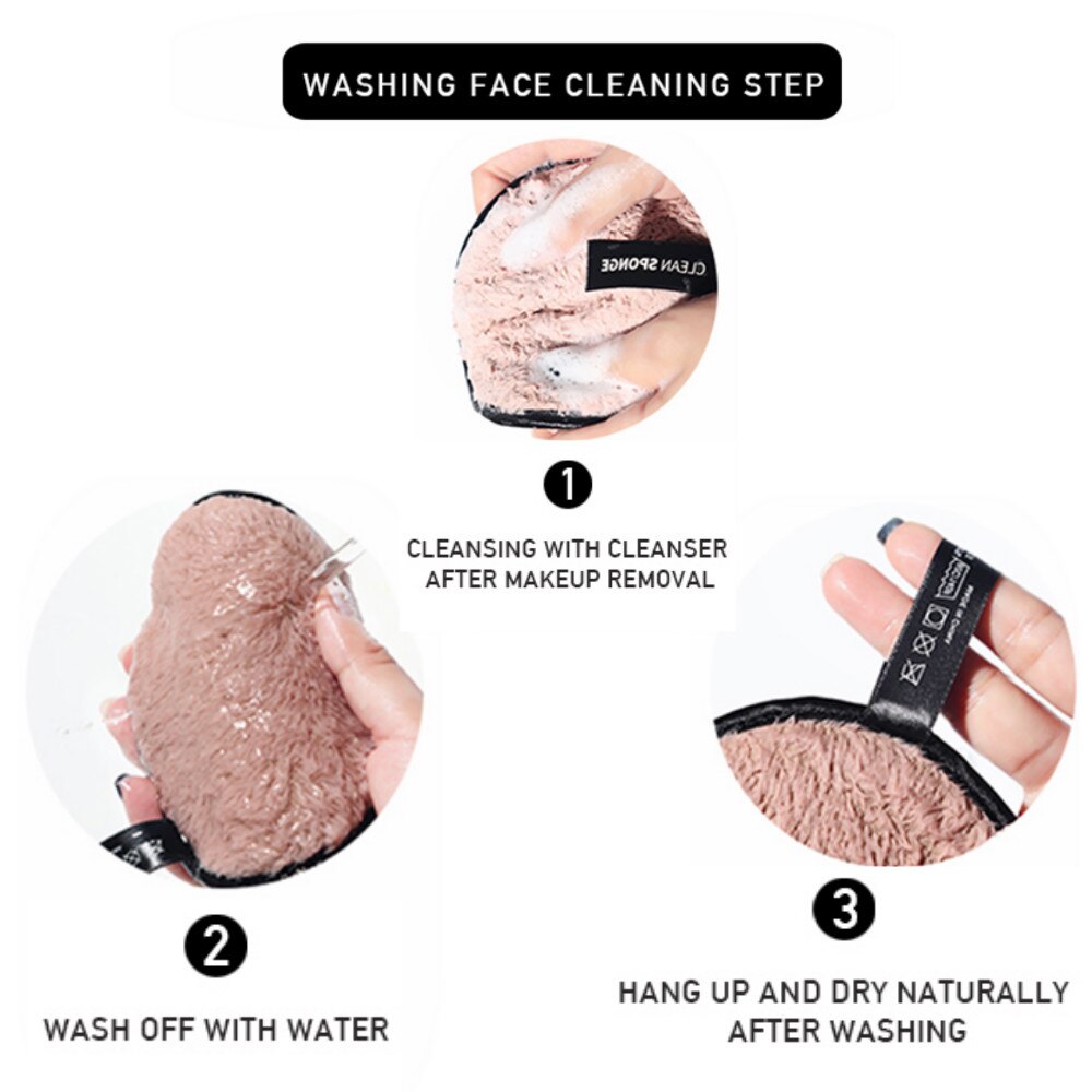 1Pcs Mikrofaser Tuch Pads Gesichts Make-Up Entferner Puff Gesicht Reinigung Handtuch Mehrweg Baumwolle Doppel Schicht Nail art Reinigung Wischen