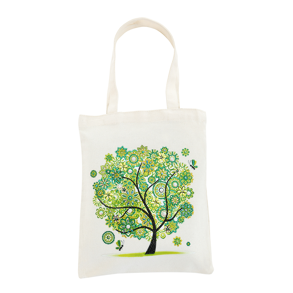 Diamant Schilderen Tote Bag Herbruikbare Duurzaam Diy Diamant Art Handtas Opvouwbare Opbergtas Kruissteek Borduren Kit Art Craft: 1PCS-A