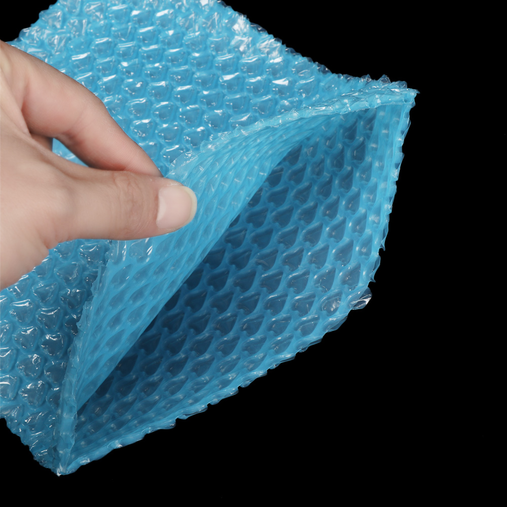 50Pcs Plastic Protective Wrap PE Clear Transprent Bubble Bag Foam Packing Bags Shockproof Package Cushioning Covers Double Film