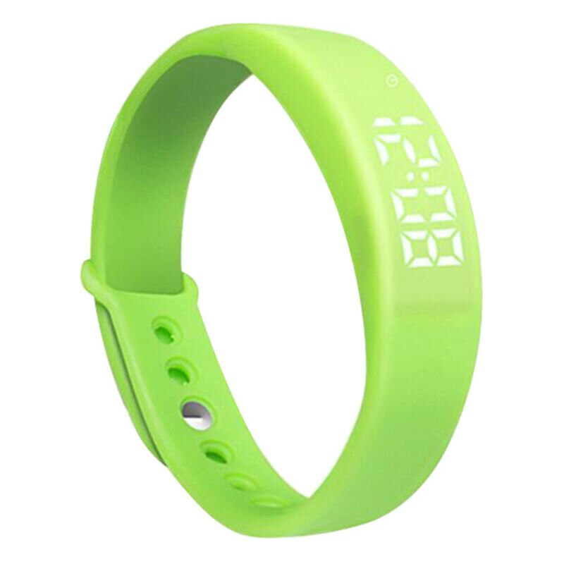 W5S Smart Bracelet LED Watch Sleeping Pedometer Vibration Sports Smart Bracelet Smart Wristband For Student Kids: Green