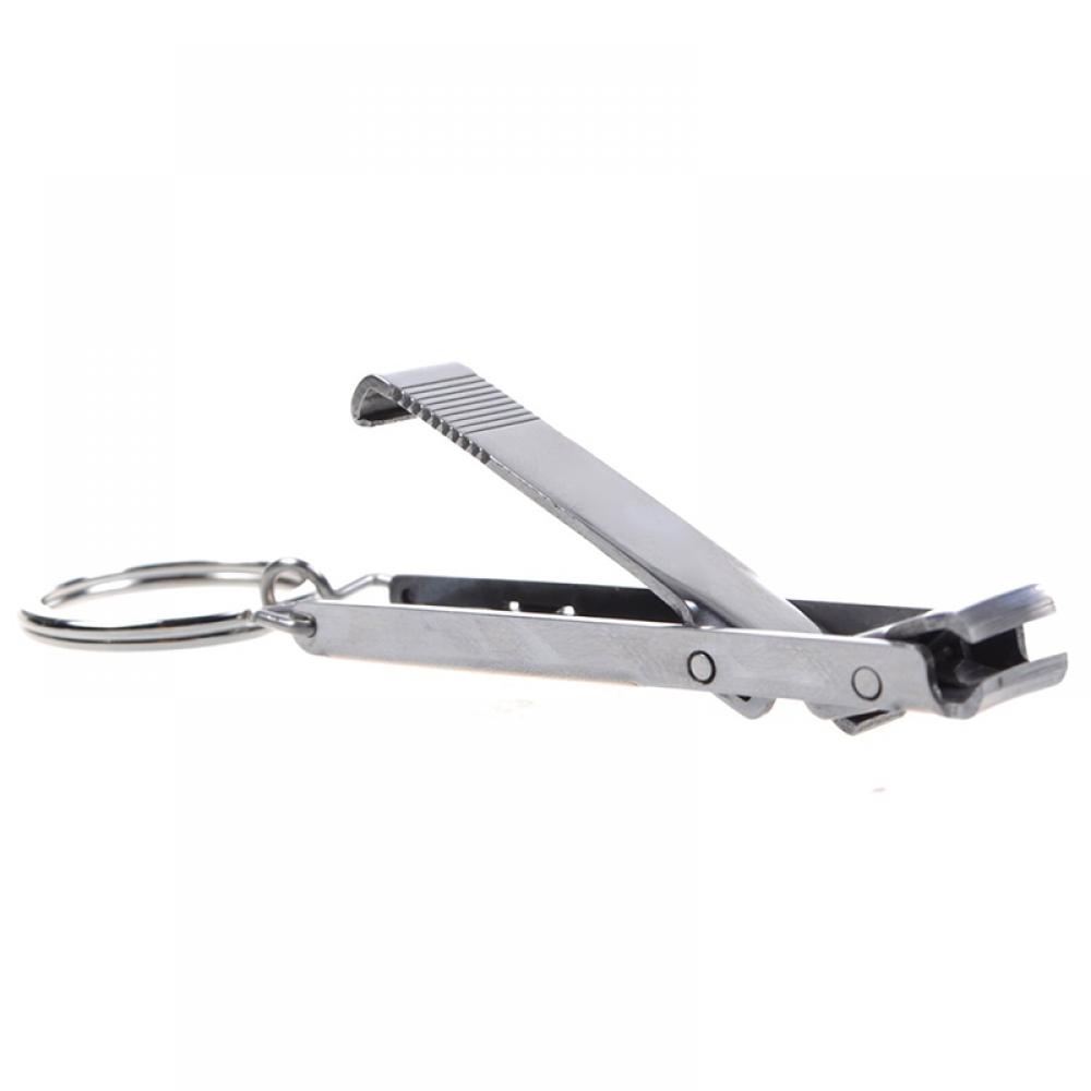 1PC Popular Foldable Nail Cutter Stainless Steel Clipper Ultra-thin Manicure Trimming Keyring Manicure Tool