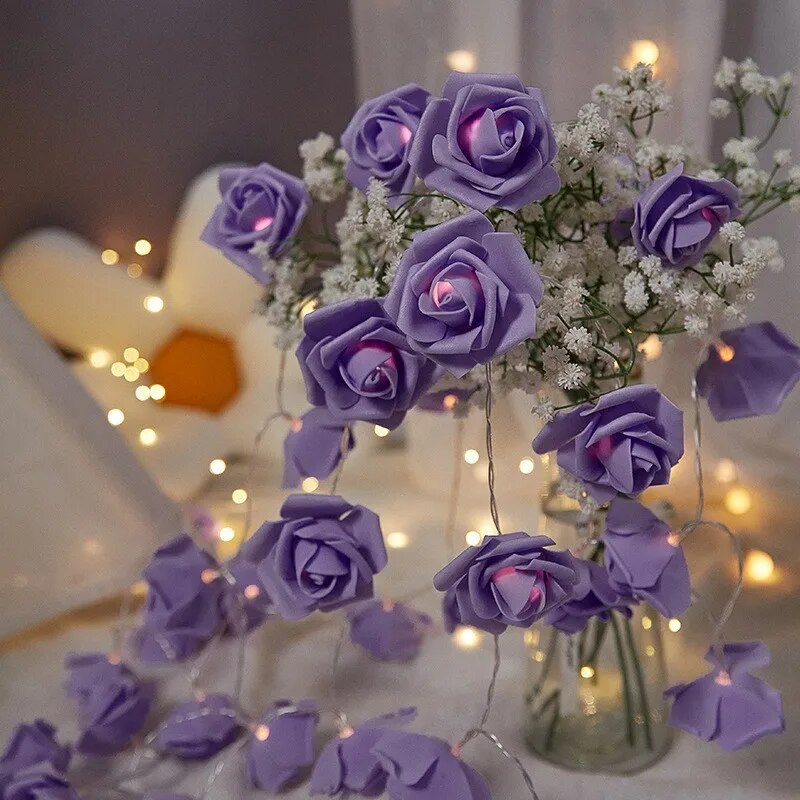 1.5m rosa luzes da corda luz de fadas corda casa decoração do jardim luz dia dos namorados diy festa decoração para casa suprimentos de casamento