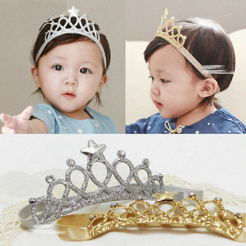 Accesorios para el pelo de bebé, diadema de corona para niña, Tiara para niña, disfraz de princesa de cumpleaños,