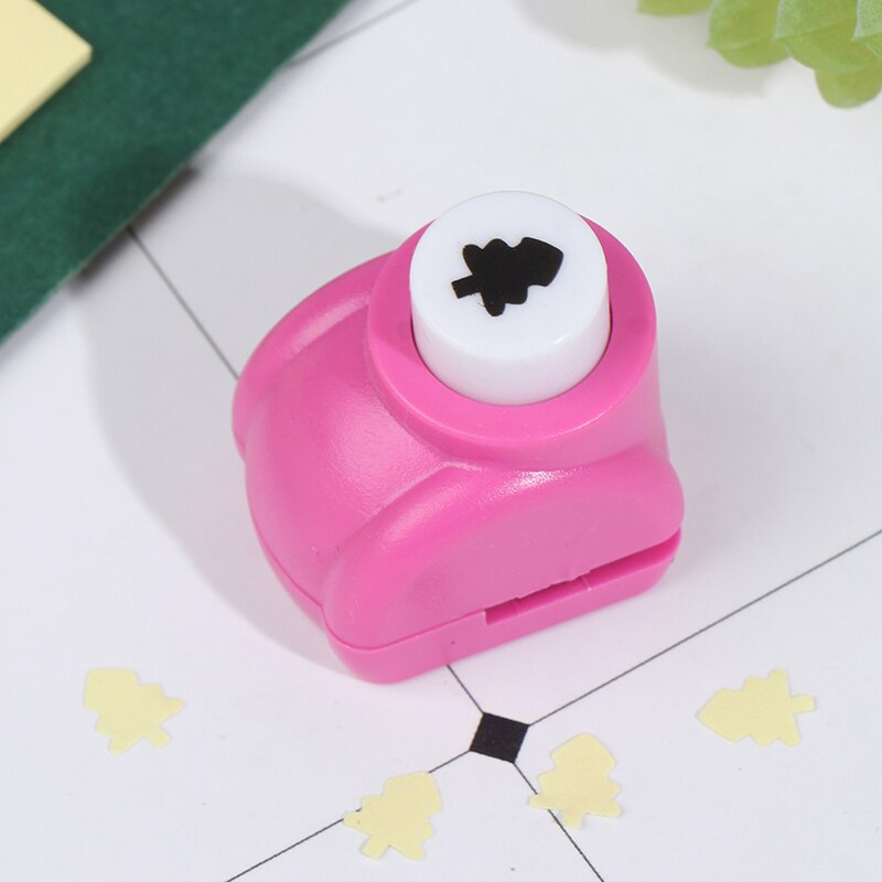 1Pc Mini Plakboek Ponsen Handgemaakte Cutter Card Craft Calico Printing Diy Bloem Papier Ambachtelijke Hole Puncher Willekeurige Kleur: A