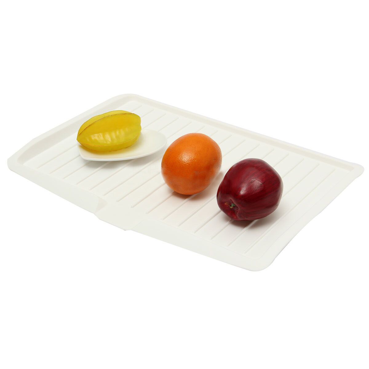 GSFY-egouttoir vaisselle plastique egouttoir plaque range couverts evier cuisine support étagères grand blanc
