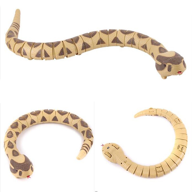Simulation Remote Control Animal Rattlesnake With sound Effect Tongue Cobra Electric Remote Control Snake Scary Reptile Toy