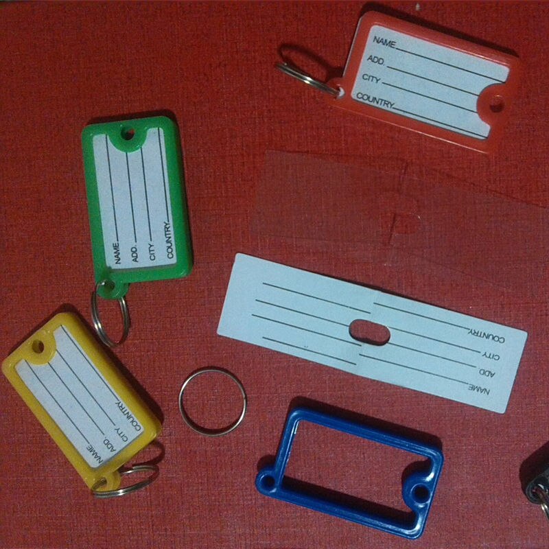 Botique-50 x plastic key tag identification tag