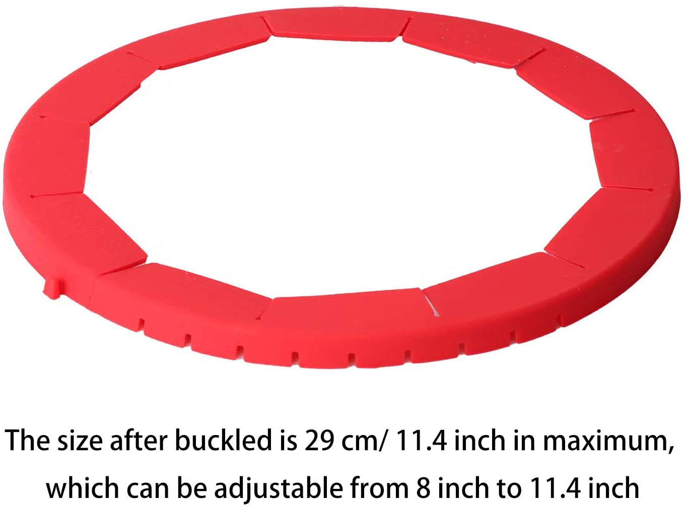 2 Pack Pie Crust Shield Silicone Pie Protectors Adjustable Silicone Pie Crust Shield Fit 8" to 10" 29cm Diameter Pies