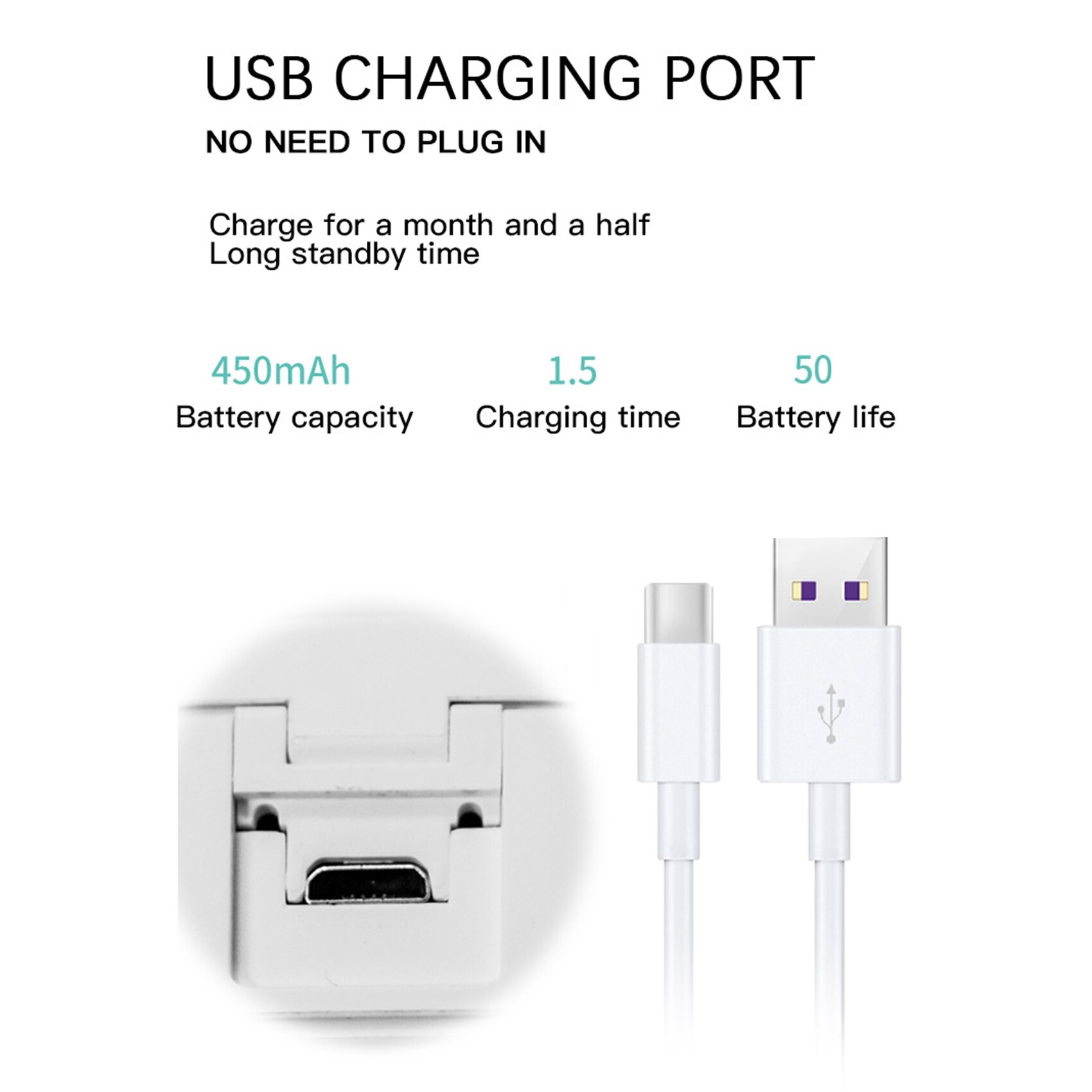 LED Portable Toothbrush Disinfection Box Without Plug-in and Wall-Mounted Sterilizings Toothbrush Holder