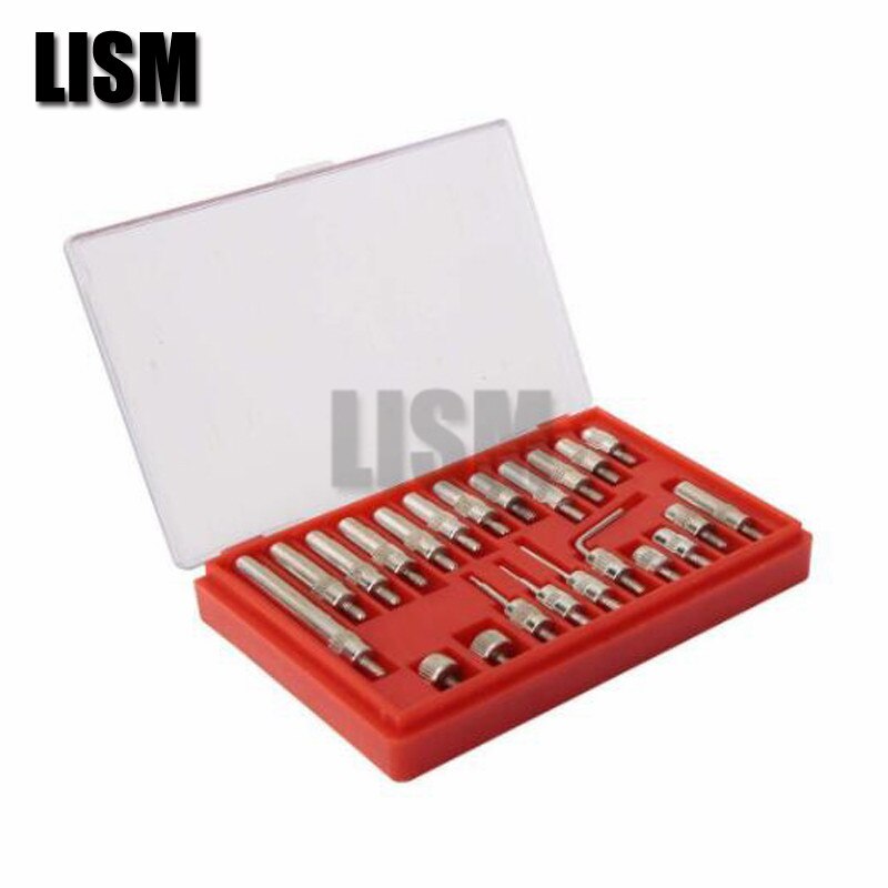 Dial Indicator 0-10mm Lug Back Test Gauge 22Pcs M2.5 Thread Tip For Dial & Test Indicators Steel Dial Indicator Point Set