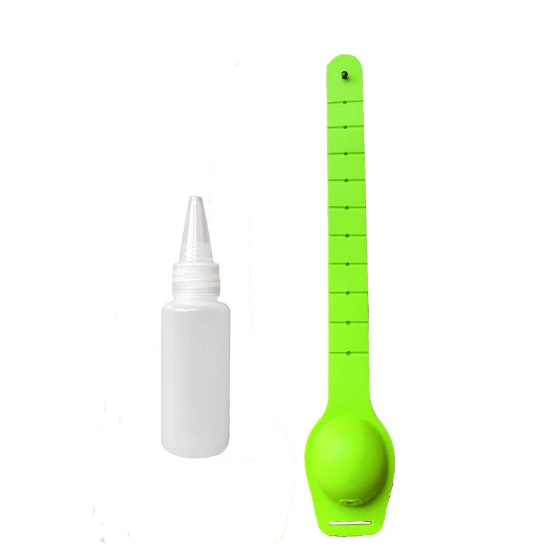 Genanvendelige armbånd håndrensningsarmbånd silikagel bærbar hydroalkoholisk gel dispenser bærbar håndrensningsholder: Grøn