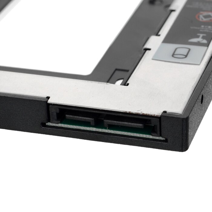 Universal 9.5mm Plastic+Aluminum 2.5" SATA to SATA HDD SSD Caddy Case HDD Enclosure for Notebook Optical Drive