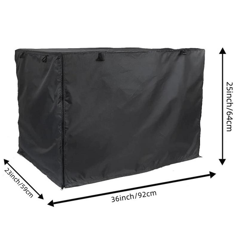 Oxford-Juste de chenil pour chien, anti-poussière, imperméable, pliable, extérieur, grands, moyens et petits chiens, housse de caisse métallique