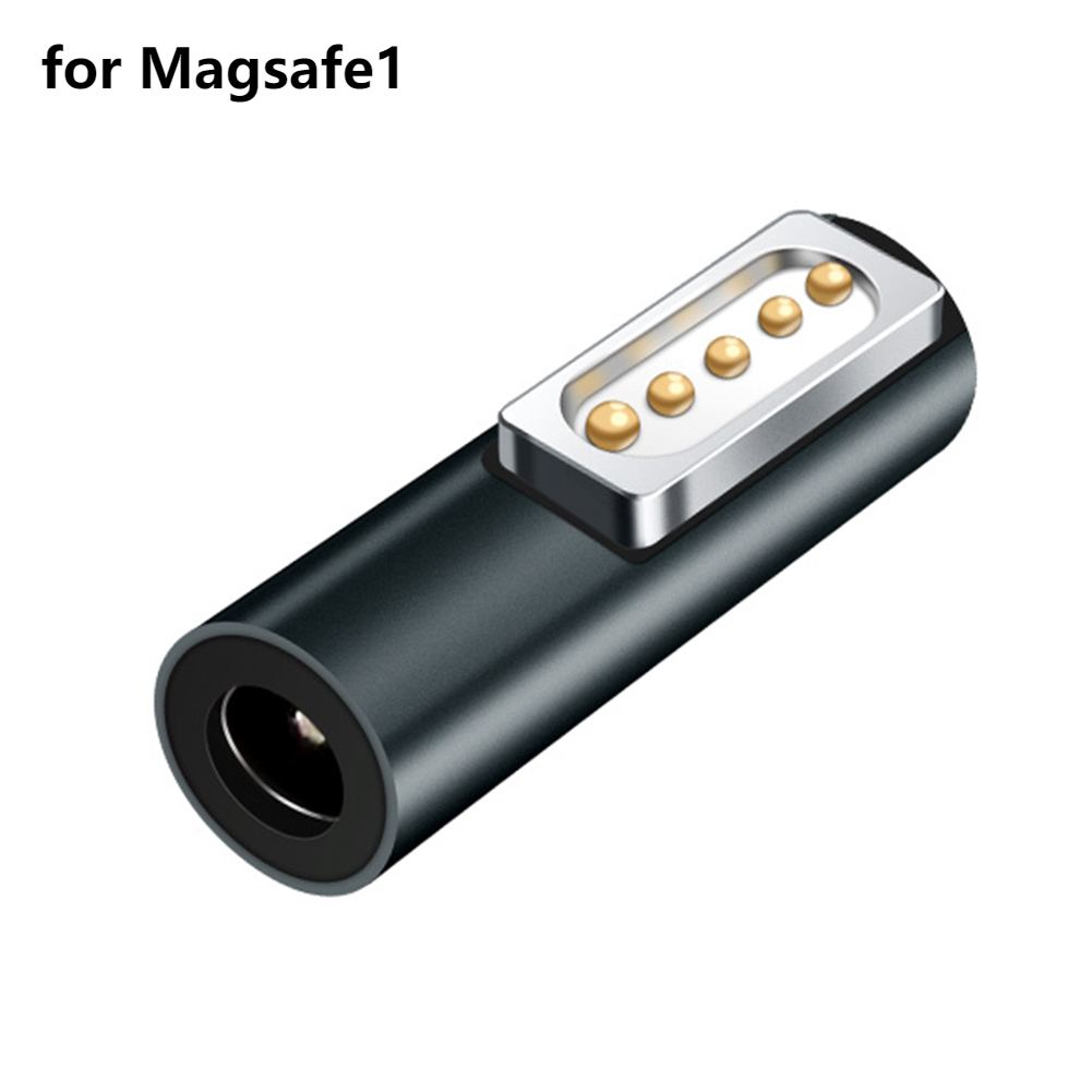 Type C Magnetic USB PD Adapter for Apple Magsafe1 Magsafe 2 MacBook Pro 60W Fast Charging USB C Female Magnet Plug Converter: WHITE