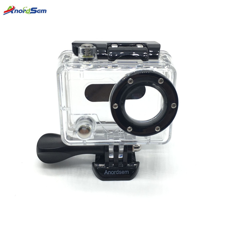 Anordsem funda carcasa impermeable para buceo esqueleto con lente para Gopro Hero 2