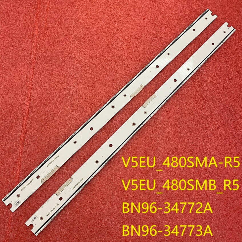 2pcs/set LED Backlight Strip for Samsung UE48JS8500 UE48JS9000 UN48JS8500 UN48JS9000 V5EU_480SMA 480SMB_R5 BN96-34772A 34773A