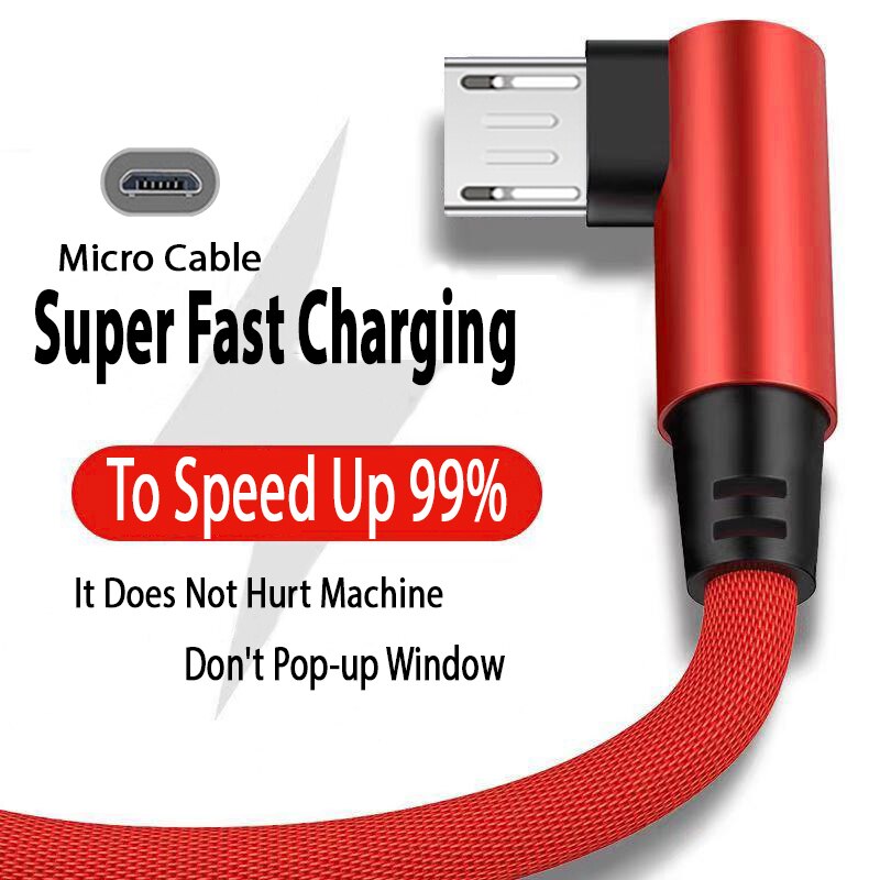 Cabo de carregamento rápido do cabo de dados do usb do carregador micro usb cabo de carregamento rápido para cabos 1m 2m do telefone móvel de samsung htc android