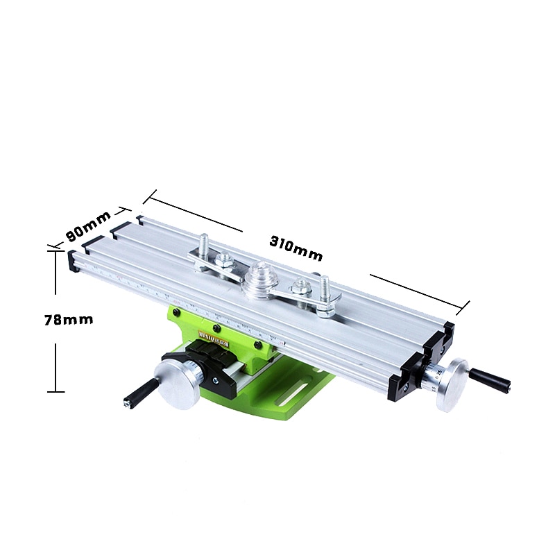 Mini Table de travail CNC multifonction 2 axes, établi avec étau pour le travail du bois, perceuse perceuse, Stent