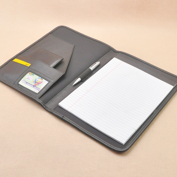 343x250mm faux leder A4 konferenz ordner-datei unterschrift ordner für dokument mit rechnung tasche Nachfüllung papier schreiben Pad 1262A