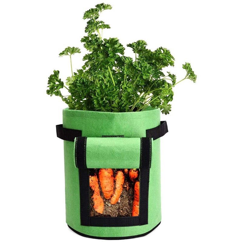 3 Packs Of Potato Planting Bags and 7-Gallon Planting Bags for Garden Indoor Vegetable Planting Bags Green