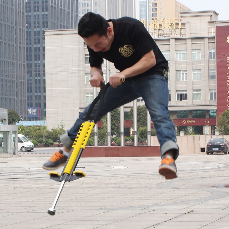 Galvanized Steel Pipe Jump Pogo Children Teenagers Jumping Pole Stick with Spiral Spring Metal Jumping Stilts