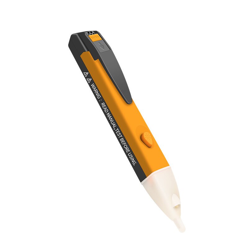 El test blyant digital 90-1000v 12-1000v ac spændingsdetektor berøringsfri tester pen tester meter volt strøm elektrisk: Gul