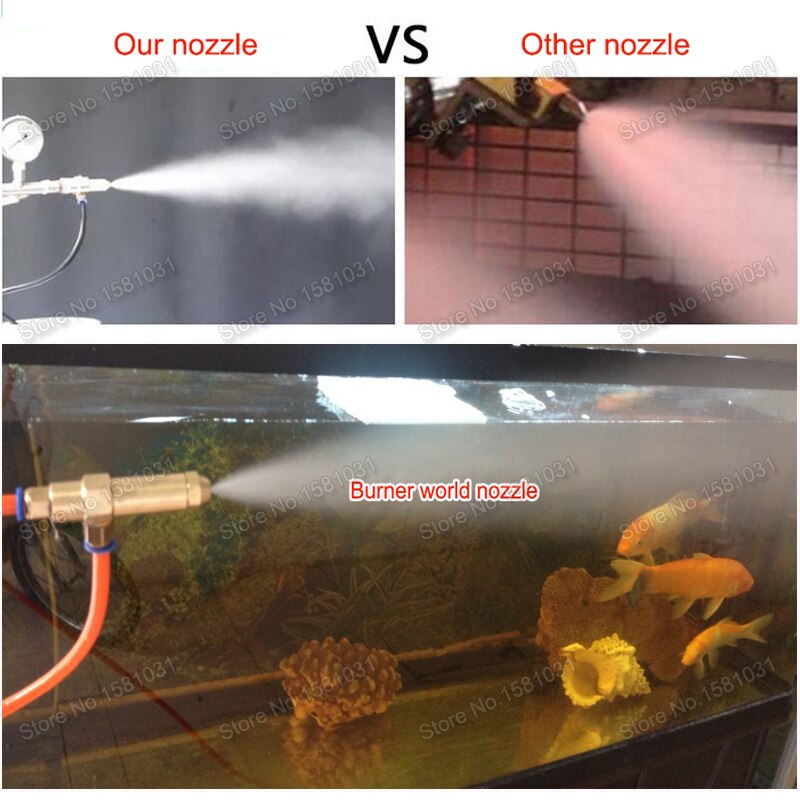 1.5mm Fuel nozzle siphon air atomizing burner nozzle diesel heavy oil waste oil Alcohol-based fuel burner nozzle