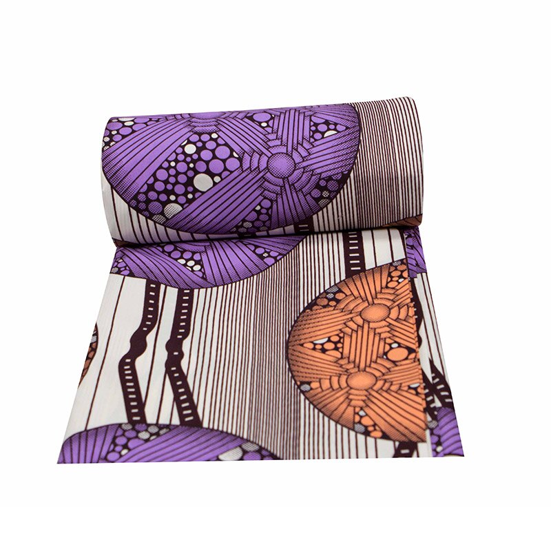 Pagne Afrikanischen Wachs Stoff Polyester 3/6 Meter Druck Bunten ankara Wahre Echt Wachs Für Hochzeit