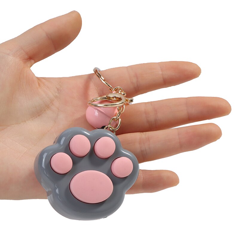 1Pc Volwassenen Kids Stress Relief Speelgoed Draagbare Kat Poot Vorm Geheugen Doolhof Kubus Gadget Sleutelhanger Educatief Decompressie Game