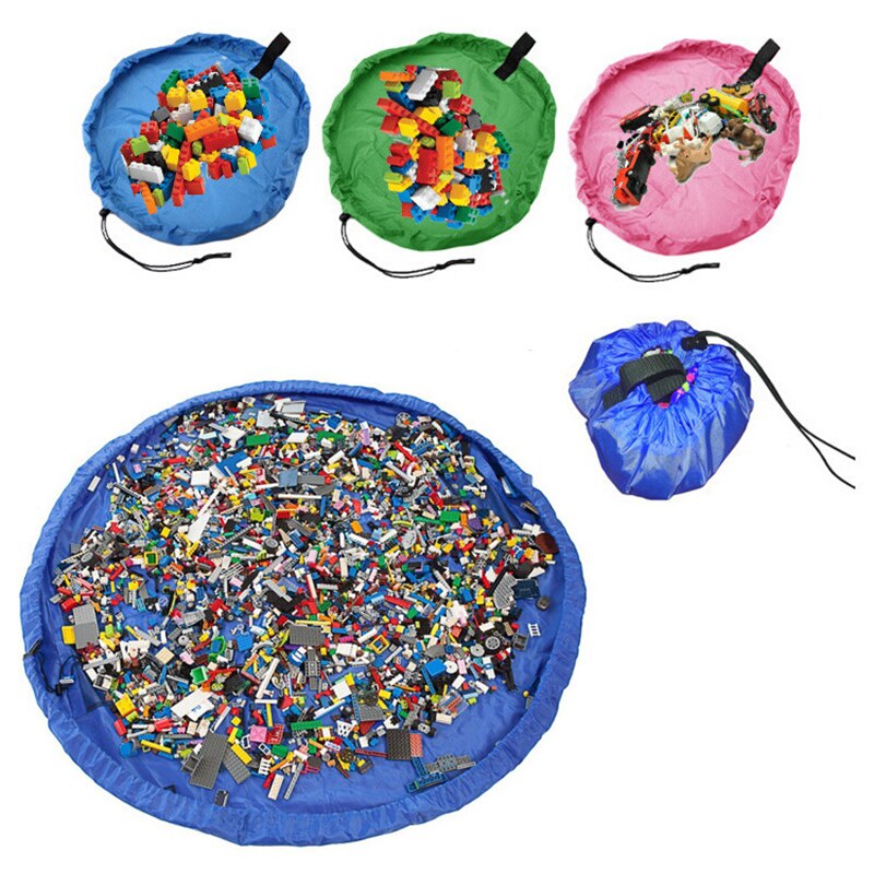 Slide away brinquedo clean-up saco de armazenamento fingir jogar brinquedos portáteis organizador doméstico recipientes de armazenamento à prova dwaterproof água cestas de armazenamento