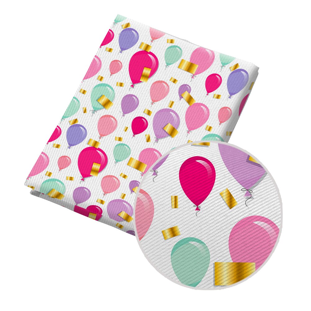 50*145CM Fabric Colorful Balloon Pattern Printed Polyester Cotton Twill Fabric Patchwor Printed: PL2153