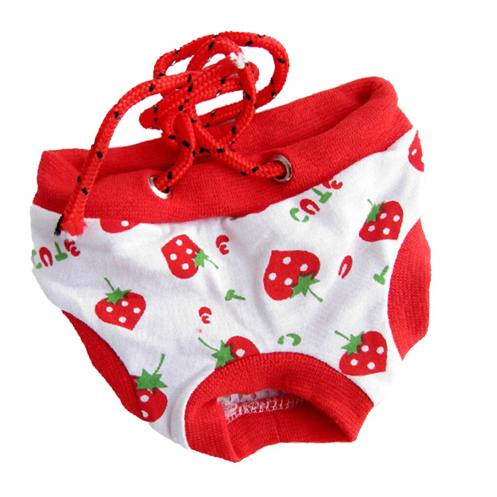 Animal Lavable Couche-Culotte Sous-Vêtements Coton Sanitaire Short D'hygiène Physiologiques Pantalons Pet Slip: NO.4 / S