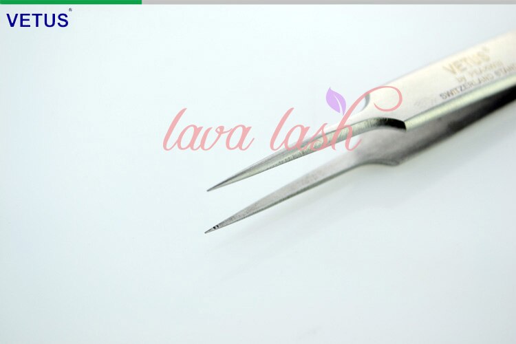 Freies Echtes Super Vetus Pinzette ST-14 Nicht-magnetische Edelstahl Präzision für Wimpern Extensions