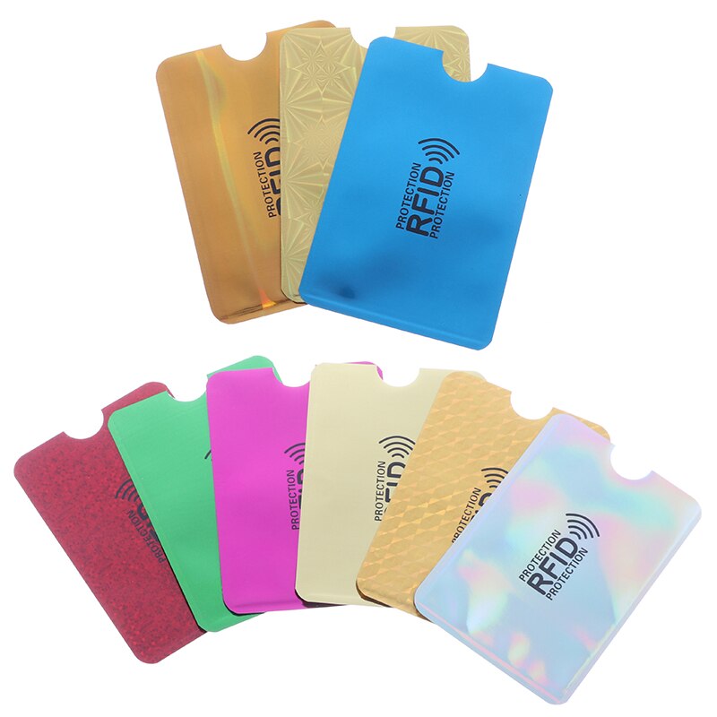 10PCS Unisex foglio di alluminio RFID cassa della carta di credito anti-smagnetizzazione titolare della carta protezione sacchetto schermante NFC titolare della carta antifurto