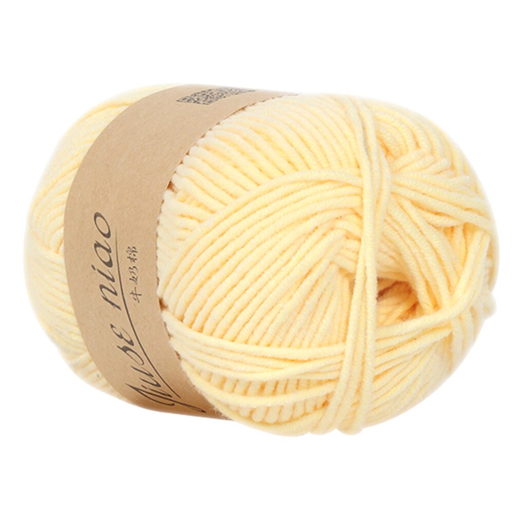 Fil de laine 5 brins de lait et de coton colorés | Bricolage, laine, coton doux, doux, écharpe Crochet épaisse poupée bébé: C