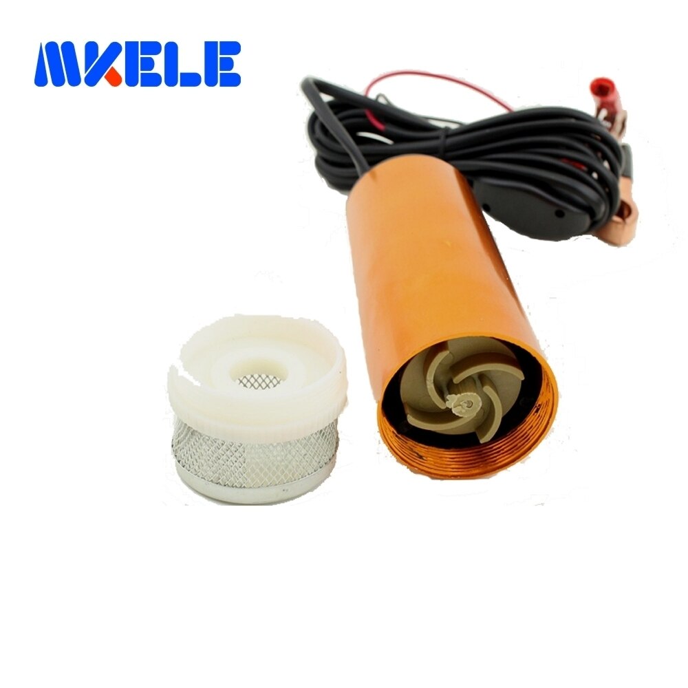 Aluminium Alloy DC 12V Submersible Diesel Fuel Water Oil Pump Car Camping Portable 30L Per Minute