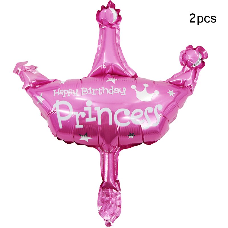 Nastasia 10/ stuks prinses aluminiumfolie ballon en bedrukte ballon verjaardagsfeestdecoraties kinderen babyshowerbenodigdheden