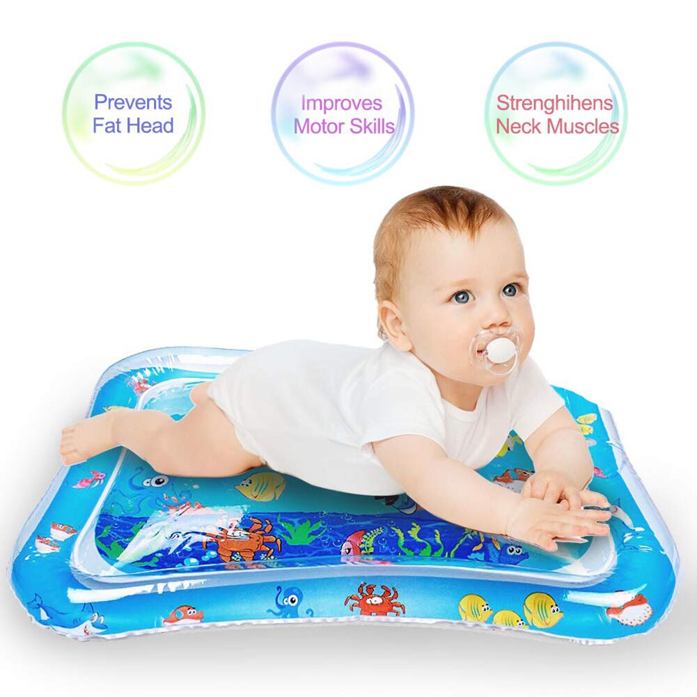 Baby Inflatable Tummy Water Padded Mat Aquarium Activity Center Cushion Toy enhance baby's brain and sensory development