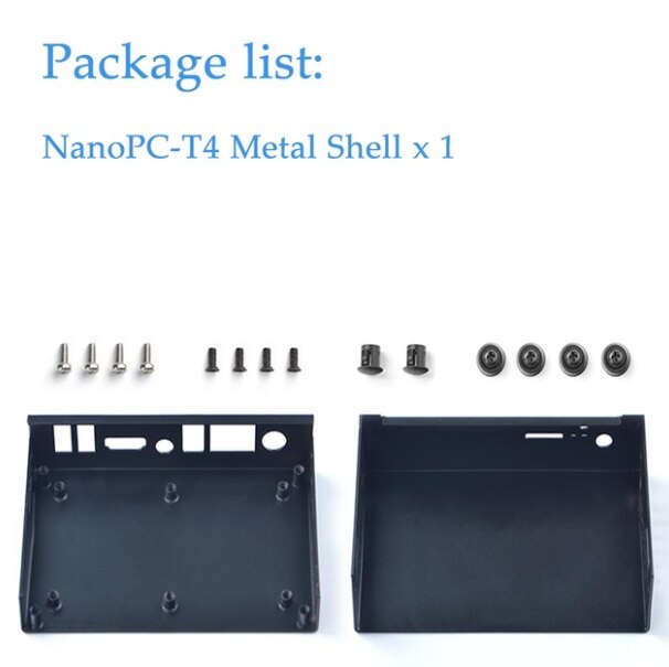 Dissipateur de chaleur NanoPC-T4 avec ventilateur, boîtier en métal, support pour PWM auto-réglage Android Ubuntu: Paquet 2