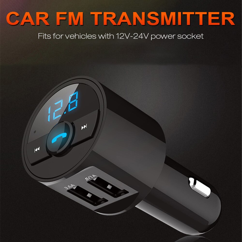 Auto Fm-zender Multifunctionele MP3 Speler Met Dual Usb-poort Opladen Draadloze Bt Ingebouwde Microfoon Auto Accessaries Onderdelen