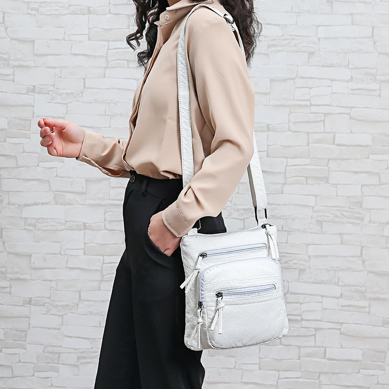 Women Bag Purses Flap Coin Purse Multi-Layer Casual Shoulder Bag PU Leather Women Luxury Shoulder Messenger Girl Crossbody Bags