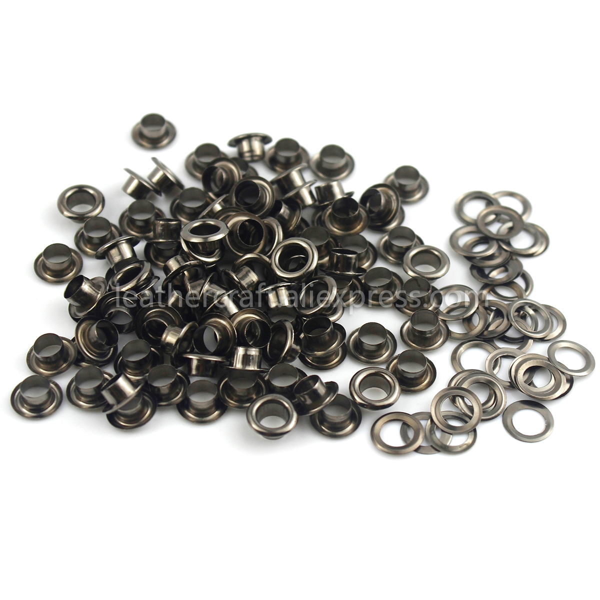 Œillets en laiton de 4mm avec rondelle pour la réparation du cuir, anneaux ronds pour chaussures, sac, vêtements, chapeau, ceinture, 100 ensembles