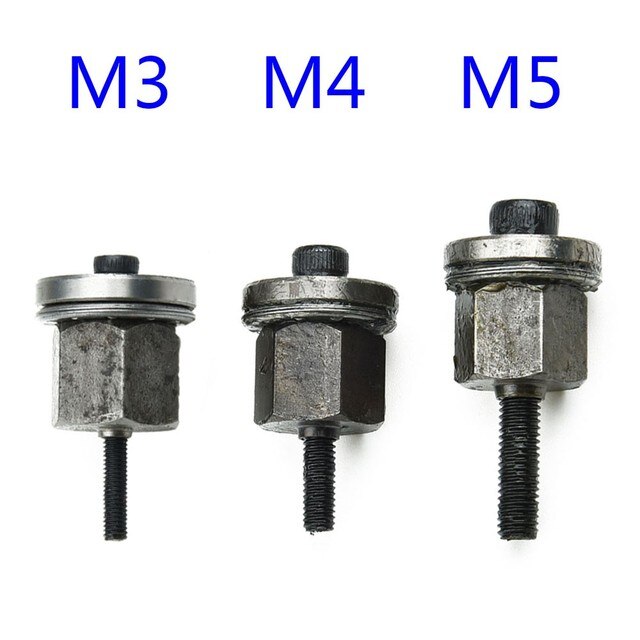 6PCS Hand Rivet Nut Head Nuts Simple Installation Riveter Tool M3 - M10 Multifunction Hand Tools Parts Riveter Mandrel Nut Set: M3 M4 M5